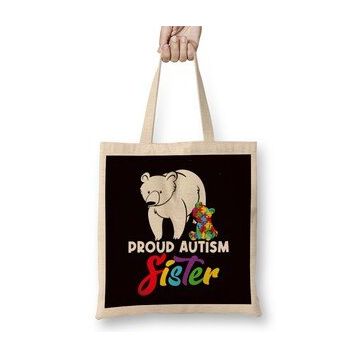 Humuts Proud Autism Sister Brother Son Daughter Autistic Puzzle Bez Kadın Günlük Çanta
