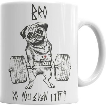 Humuts Pug Bodybuilder Köpek Kupa