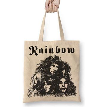 Humuts Rainbow Long Live Rock N Roll Bez Kadın Günlük Çanta