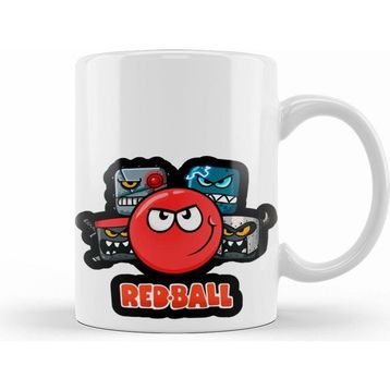 Humuts Red Ball 4 The Crew Adesivo Kupa Bardak
