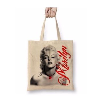 Humuts Red Marilyn Monroe Red Bez Uzun Saplı Açık Bej Rengi Çanta