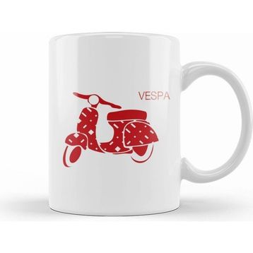 Humuts Red Vespa Kupa Bardak