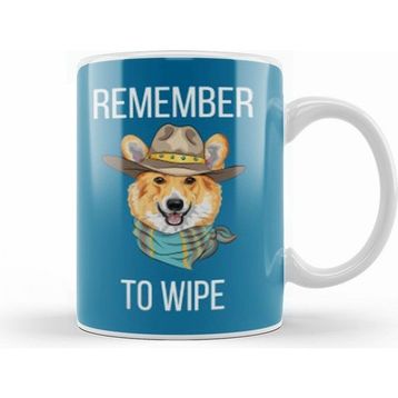 Humuts Remember to Wıpe Dog Lover Gift Kupa