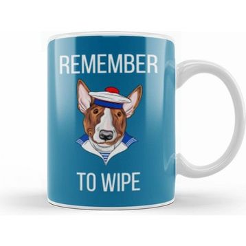 Humuts Remember to Wıpe Funny Dog Lover Gift Kupa