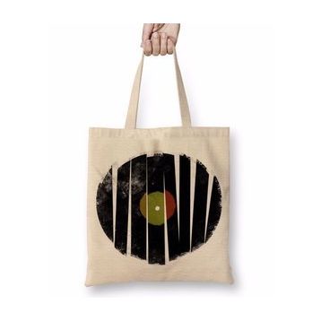 Humuts Retro Müzik Plak Bez Çanta
