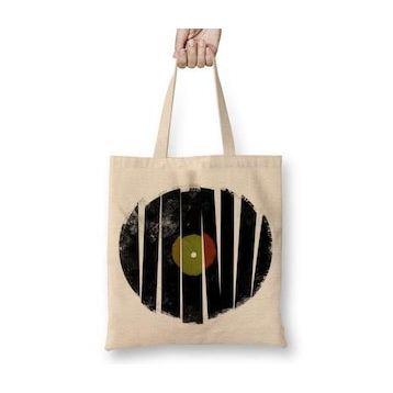 Humuts Retro Müzik Plak Bez Çanta