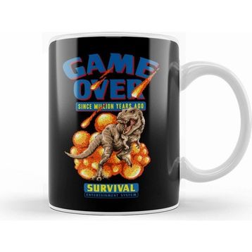 Humuts Retro Pixel Game Over Dinosaur Survival Kupa