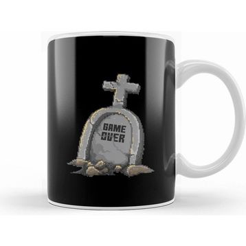 Humuts Retro Pixel Game Over Gravestone Kupa