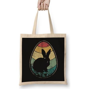 Humuts Retro Vintage Bunny Egg Happy Easter Bez Çanta
