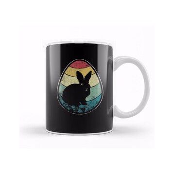 Humuts Retro Vintage Bunny Egg Happy Easter Kupa