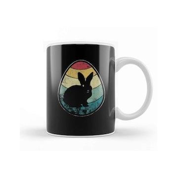 Humuts Retro Vintage Bunny Egg Happy Easter Kupa