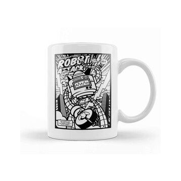 Humuts Robot Attack Comic Style Kupa