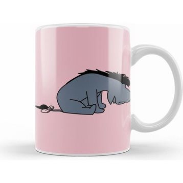 Humuts Sad Gray Donkey Outline Eeyore Kupa