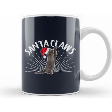 Humuts Santa Claws Christmas Cat Kupa