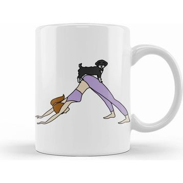 Humuts Schnauzer Yoga Mom Kupa