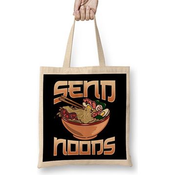 Humuts Send Noods Anime Gaming Pho Ramen Noodle Pun Bez Kadın Günlük Çanta