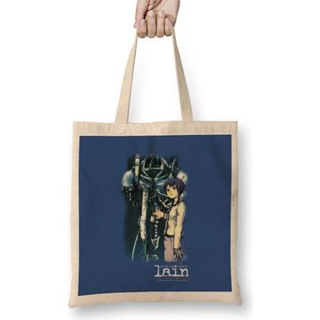 Humuts Serial Experiments Lain Mech Bez Kadın Günlük Çanta