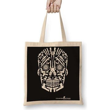 Humuts Skull Gun White Bez Kadın Günlük Çanta