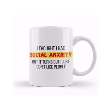 Humuts Socıal Anxıety Sarcastic Funny Kupa