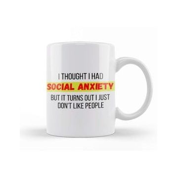 Humuts Socıal Anxıety Sarcastic Funny Kupa