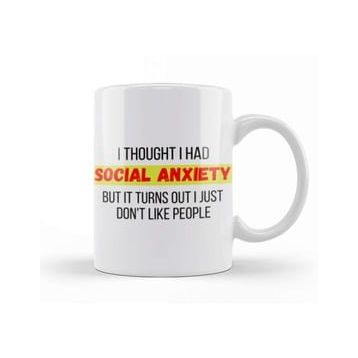 Humuts Socıal Anxıety Sarcastic Funny Kupa