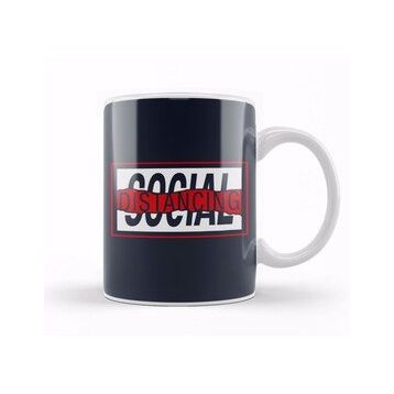 Humuts Social Distancing Red Wave Design Kupa