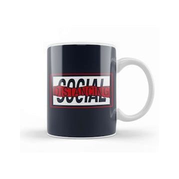 Humuts Social Distancing Red Wave Design Kupa