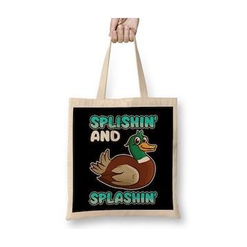 Humuts Splishin' And Splashin' Bath Cute Baby Duck Bez Kadın Günlük Çanta