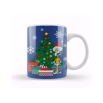 Humuts Squidward Tentacles Around The Christmas Tree Kupa Bardak