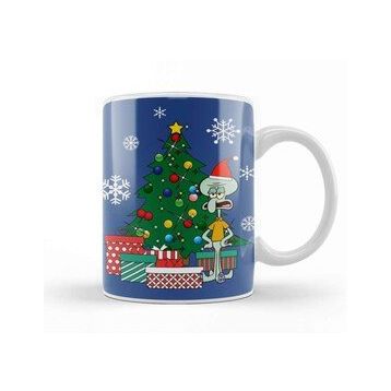 Humuts Squidward Tentacles Around The Christmas Tree Kupa Bardak