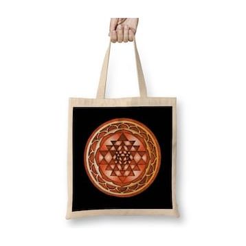 Humuts Sri Yantra Bez Kadın Günlük Çanta