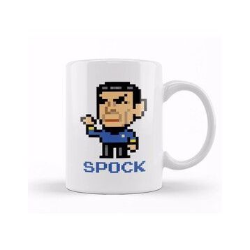 Humuts Star Trek Spock Pixel Character Kupa Bardak