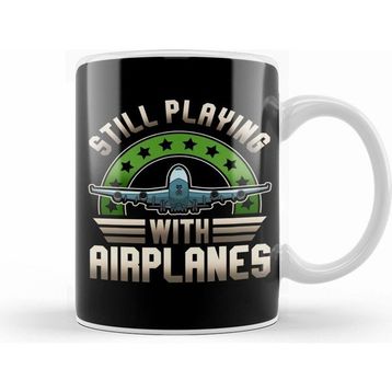 Humuts Still Playing With Airplanes Funny Pilot Pun Kupa