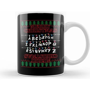 Humuts Stranger Things Merry Christmas Lights Knit Kupa