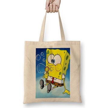 Humuts Sünger Bob Sponge Bob 06 Bez Kadın Günlük Çanta