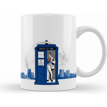 Humuts Süpermen Tardis Kupa Bardak