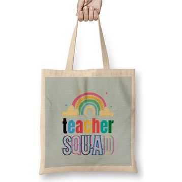 Humuts Teacher Learning Inspire Science Student School Inspirational Bez Uzun Saplı Açık Bej Rengi Çanta