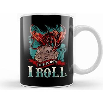 Humuts This Is How I Roll Rpg Tabletop Gaming Dice Pun Kupa Bardak