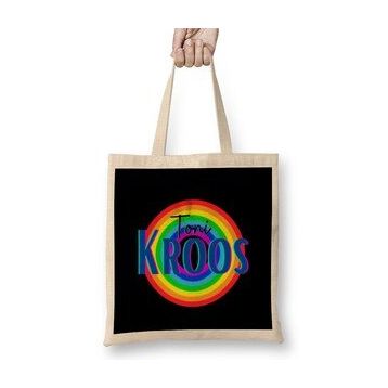 Humuts Toni Kroos Vintage Retro Rainbow Style Bez Uzun Saplı Açık Bej Rengi Çanta
