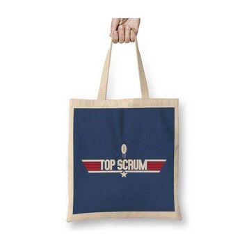 Humuts Top Gun Top Scrum Rugby Ball Logo Bez Uzun Saplı Açık Bej Rengi Çanta