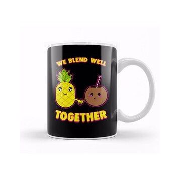 Humuts We Blend Well Together Funny Pineapple Coconut Pun Kupa