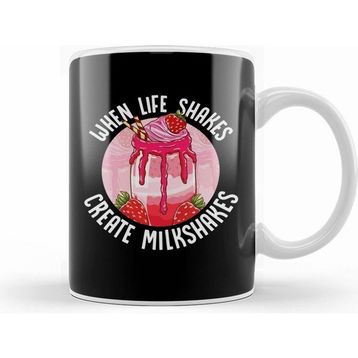 Humuts When Life Shakes Create Milkshakes Optimistic Pun Kupa
