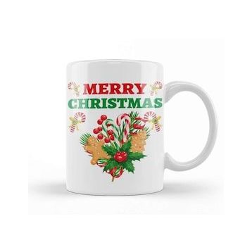 Humuts Yılbaşı Yeni Yıl Konseptli Merry Christmas 024 Kupa
