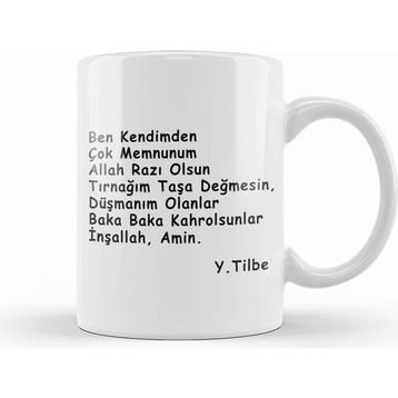 Humuts Yıldız Tilbe Motto Söz Kupa Bardak