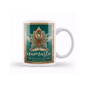 Humuts Yoga Namaste Yazı Meditasyon Kupa