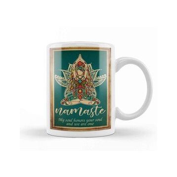 Humuts Yoga Namaste Yazı Meditasyon Kupa