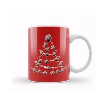 Humuts Zombie Christmas Tree Baubles Kupa Bardak
