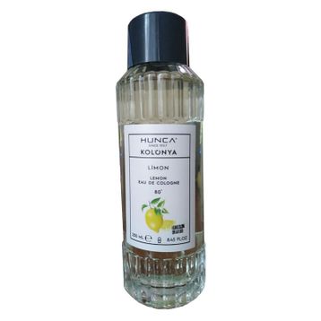 Hunca Care 250 ml Cam Şişe Limon Kolonya