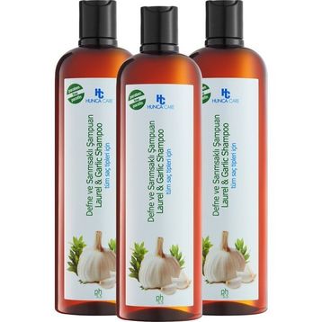 Hunca Care Defne Sarımsaklı 3x700 ml Şampuan