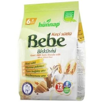 Hünnap 200 gr Keçi Sütlü Vitaminli Bebe Bisküvisi